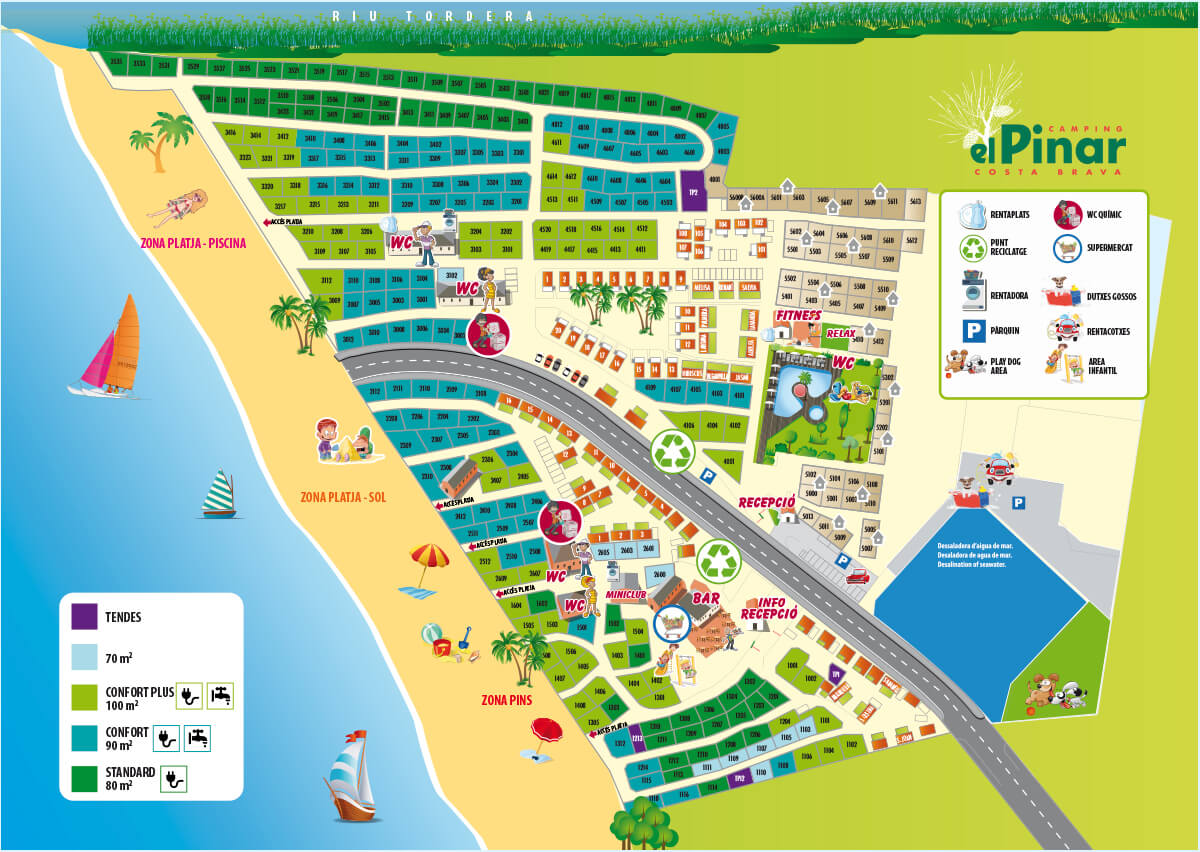 Campingstellplätze | Direkt am Strand | Costa Brava