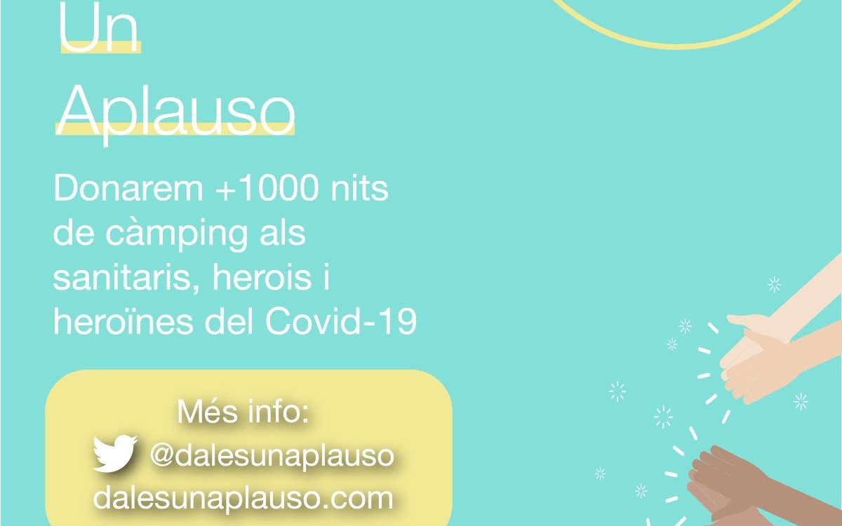 Nuestro camping participa en la campaña Dales un aplauso