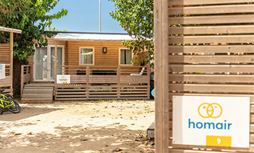 Mobil-homes du camping en Catalogne