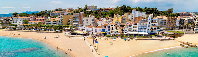 La ville de Blanes en bord de mer