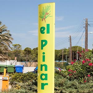 Panneau camping El Pinar