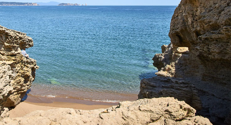 Plage de sable fin en Espagne