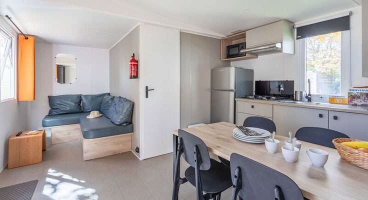 Intérieur d'un mobil-home Premium